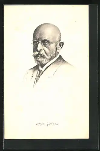 Künstler-AK Portrait von Alois Jirásek
