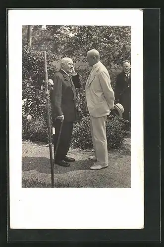 AK Präsident Masaryk (TGM) im Gespräch