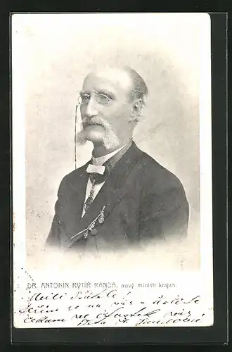 AK Portrait von Dr. Antonin Aytir Randa