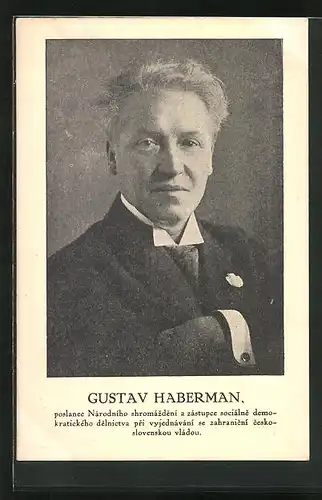 AK Gustav Haberman mit Orden