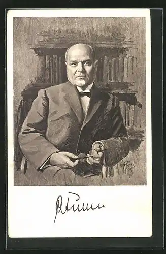 Künstler-AK Ministerský predseda Dr. Antonin Svehla