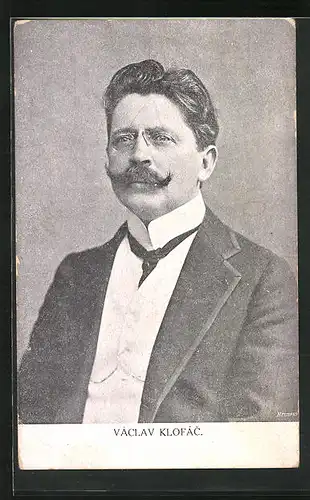 AK Portrait von Václav Klofac