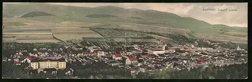 Klapp-AK Sabinov, Celkovy pohled, Panorama von Ort und Umland