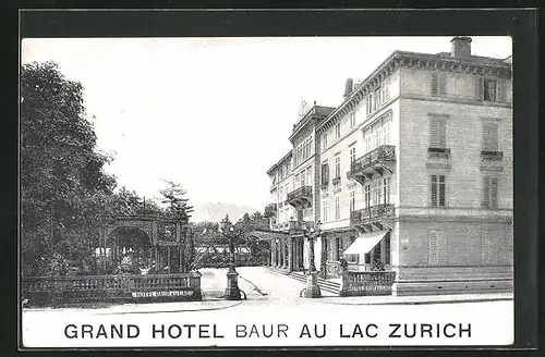 AK Zürich, Grand Hotel Baur au Lac Zurich