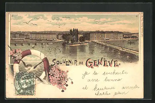 Lithographie Genève, Les Mouettes & Le Jura