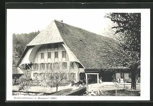 AK Grafenscheuren b. Burgdorf, Berner Bauernhaus 1820