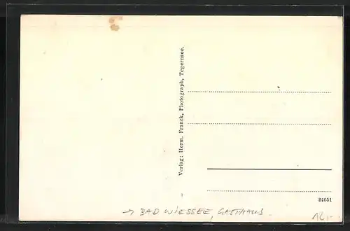 AK Bad Wiessee, Gasthaus Hubertusbad a. Tegernsee