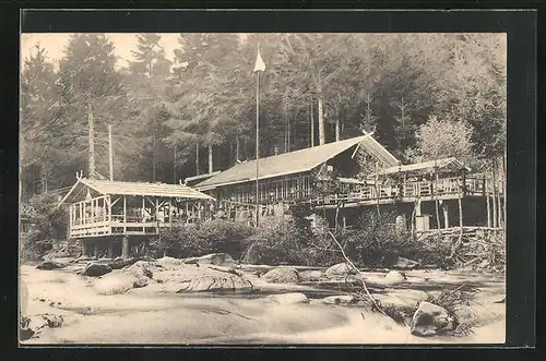 AK Montjoie, Restaurant Zur Fischerhütte