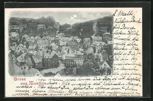 Mondschein-AK Montjoie, Teilansicht