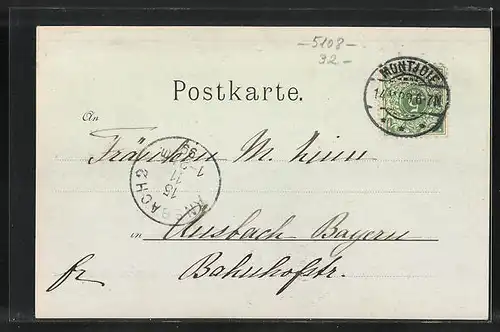 Mondschein-AK Montjoie, Teilansicht