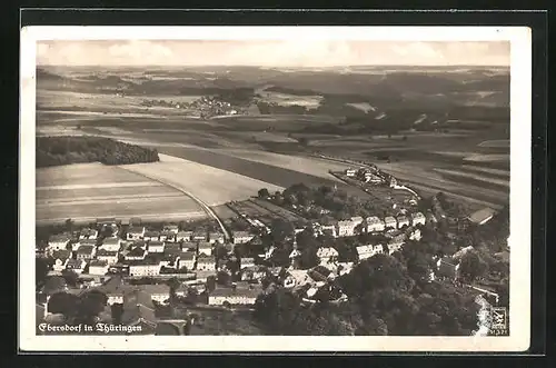 AK Ebersdorf /Thür., Totalansicht, Fliegeraufnahme