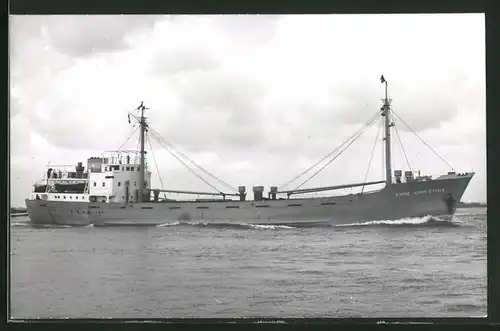 Fotografie Frachtschiff Anne Christina auf See