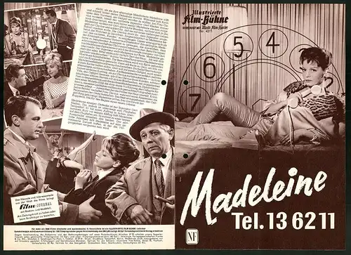 Filmprogramm IFB Nr. 4311, Madeleine Tel. 136211, Eva Bartok, Sabina Sesselmann, Ilse Steppert, Regie: Kurt Meisel