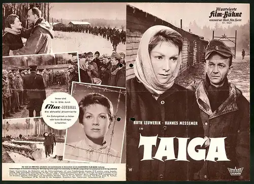 Filmprogramm IFB Nr. 4423, Taiga, Ruth Leuwerik, Hannes Messemer, Hans Quest, Regie: Wolfgang Liebeneiner