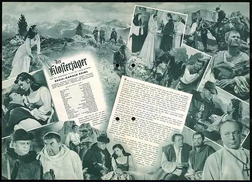 Filmprogramm IFB Nr. 2010, Der Klosterjäger, Paul Hartmann, Erich Auer, Marianne Koch, Regie: Harald Reinl