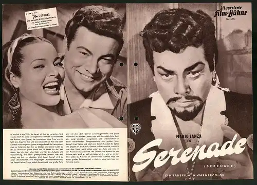 Filmprogramm IFB Nr. 3377, Serenade, Mario Lanza, Joan Fontaine, Sarita Montiel, Regie: Anthony Mann