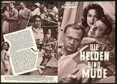 Filmprogramm IFB Nr. 2975, Die Helden sind Müde, Curd Jürgens, Maria Felix, Yves Montand, Regie: Yves Ciampi