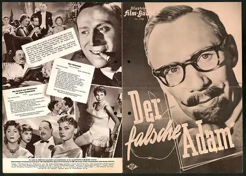 Filmprogramm IFB Nr. 2796, Der falsche Adam, Rudolf Prack, Oskar Sima, Doris Kirchner, Regie Geza von Cziffra