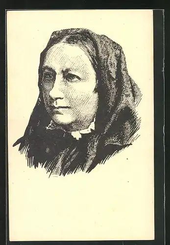 AK Portrait von Sofie Podlipska, Schriftstellerin