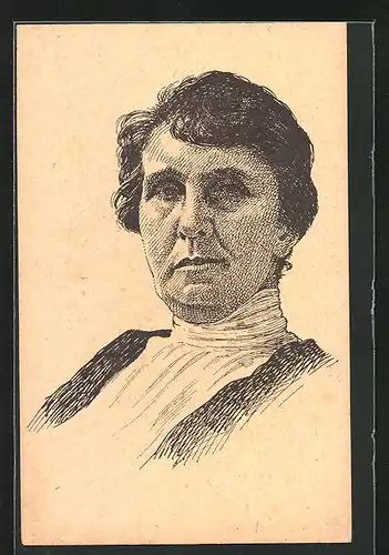 AK Portrait von Gabriela Preissova, Schriftstellerin