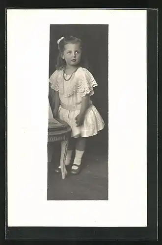 Foto-AK Prinzessin Maria von Bayern im Kleid