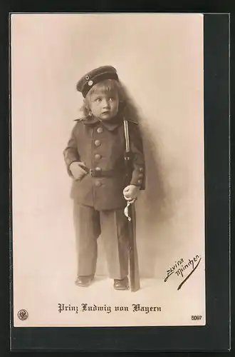 AK Prinz Ludwig von Bayern in Uniform