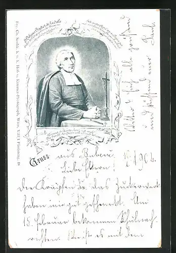 AK S. Johann Baptist de la Salle, Stifter der Congregation der Brüder der christlichen Schulen
