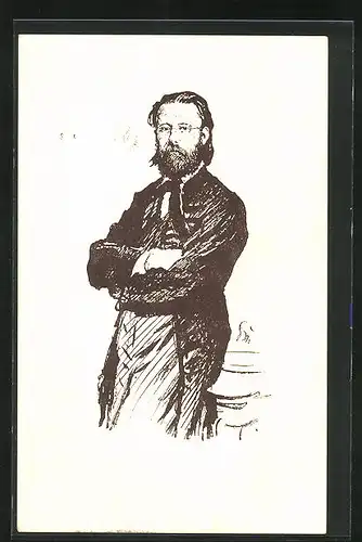 AK Portrait von Bedrich Smetana, Komponist