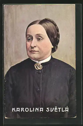 AK Portrait von Karolina Svetla, 1830-1899, Schriftstellerin