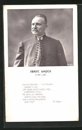 AK Portrait des tschechischen Komponisten Frantisek Kmoch