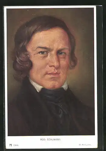 Künstler-AK Portrait des Komponisten Rob. Schumann