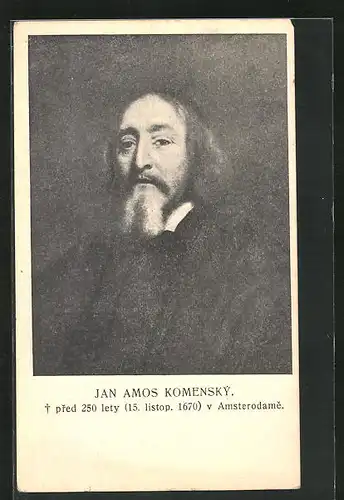 AK Portrait von Jan Amos Komensky, Philosoph