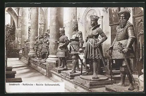 Foto-AK Fritz Gratl: Innsbruck, Hofkirche, rechte Seitenansicht