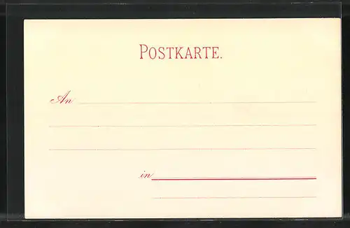 Lithographie Sion, Totalansicht mit Burgberg