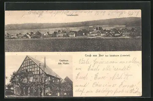 AK Iber bei Stöckheim /Leinetal, Gasthaus Alb. Möhle, Totalansicht