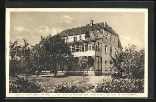 AK Bad Gandersheim /Harz, Hotel und Pensionshaus Zur Wiek