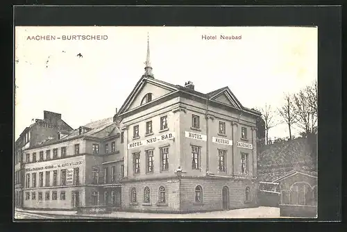 AK Aachen-Burtscheid, Hotel Neubad