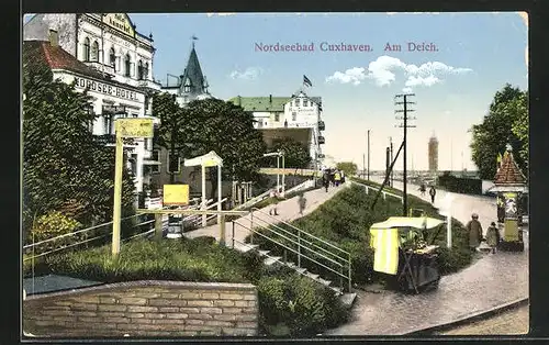 AK Cuxhaven, Nordsee Hotel am Deich