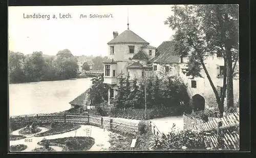 AK Landsberg a. Lech, Am Schiesstür`l