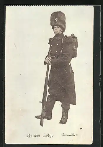 AK Armée Belge, belgischer Grenadier