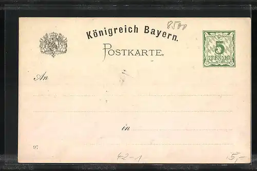 Künstler-AK Nürnberg, XII. Deutsches Bundesschiessen 1897, Schütze mit Gewehr, Ganzsache