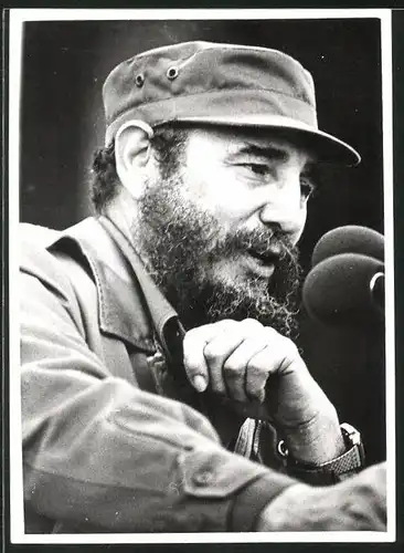 Fotografie Portrait Fidel Castro Staatspräsident von Kuba