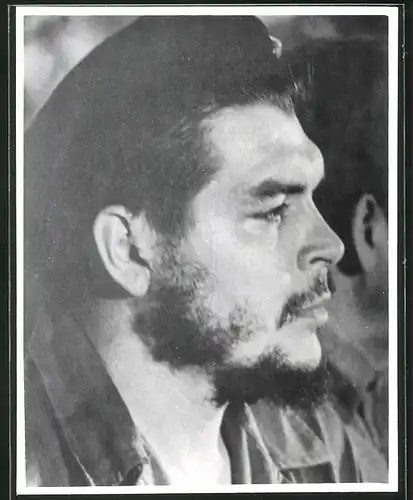 Fotografie Che Guevara in Uniform im Profil