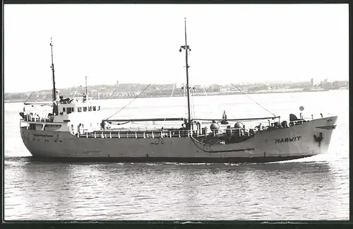 Fotografie Frachtschiff Marwit auf See