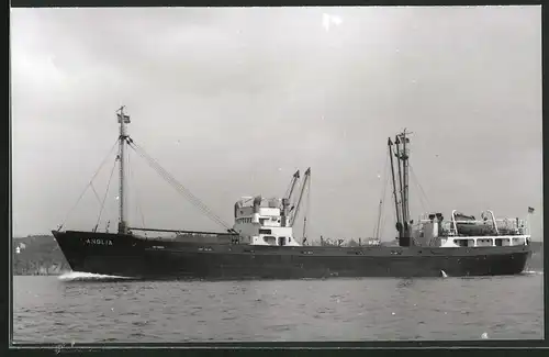 Fotografie Frachtschiff Anglia in Fahrt