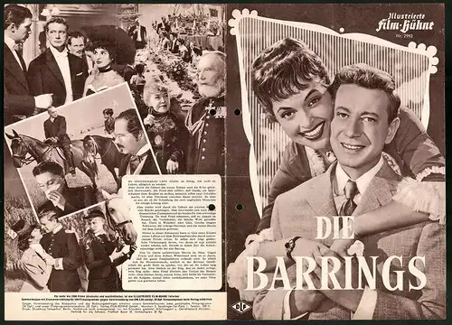 Filmprogramm IFB Nr. 2993, Die Barrings, Dieter Borsche, Lil Dagover, Paul Hartmann, Regie: Rolf Thiele