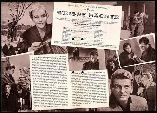 Filmprogramm DNF, Weisse Nächte, Maria Schell, Marcello Mastroianni, Regie: Luchino Visconti