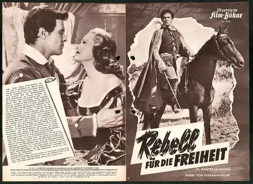 Filmprogramm IFB Nr. 3226, Rebell für die Freiheit, Fausto Tozzi, Patricia Medina, Bruce Cabot, Regie: Giuseppe Scotese