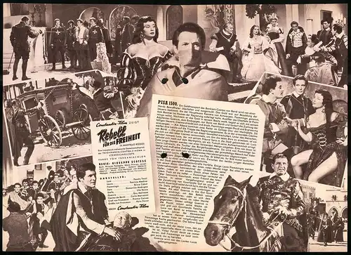 Filmprogramm IFB Nr. 3226, Rebell für die Freiheit, Fausto Tozzi, Patricia Medina, Bruce Cabot, Regie: Giuseppe Scotese