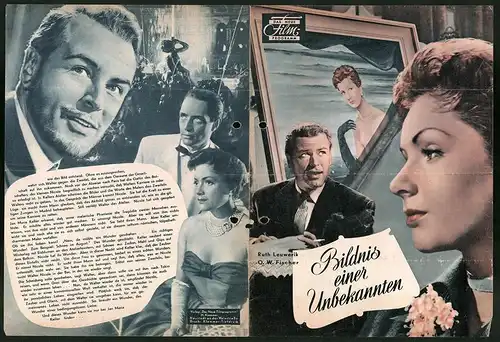 Filmprogramm DNF, Bildnis einer Frau, Ruth Leuwerik, O. W. Fischer, Nikolai Kolin, Regie: Helmut Käutner